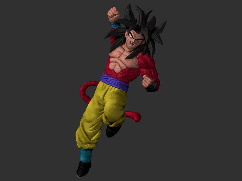 Goku SSJ4 AND Shenlong - Dragon Ball GT - STL 3D Print Files