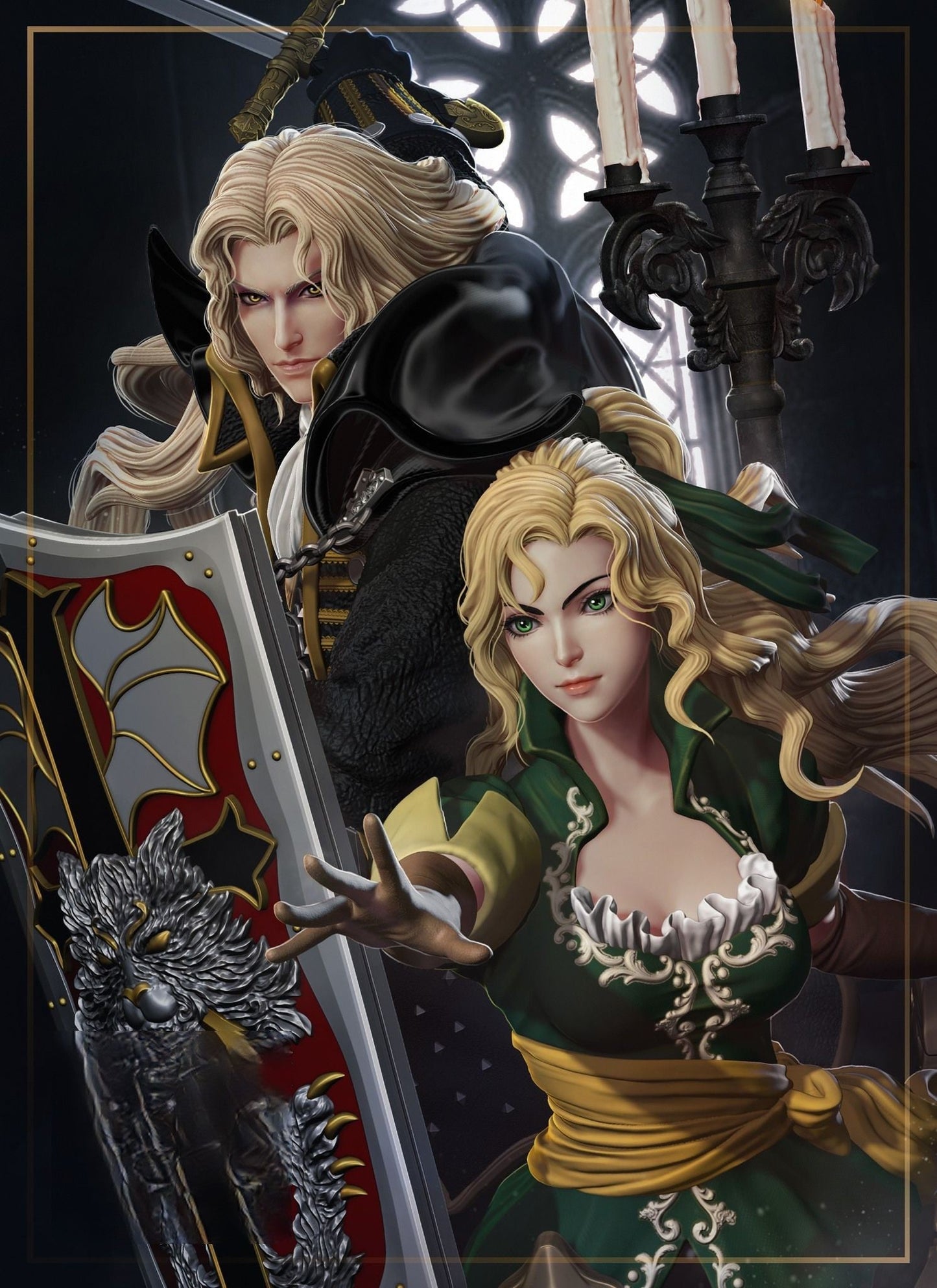 Alucard AND Maria - Symphony of the Night - STL 3D Print Files