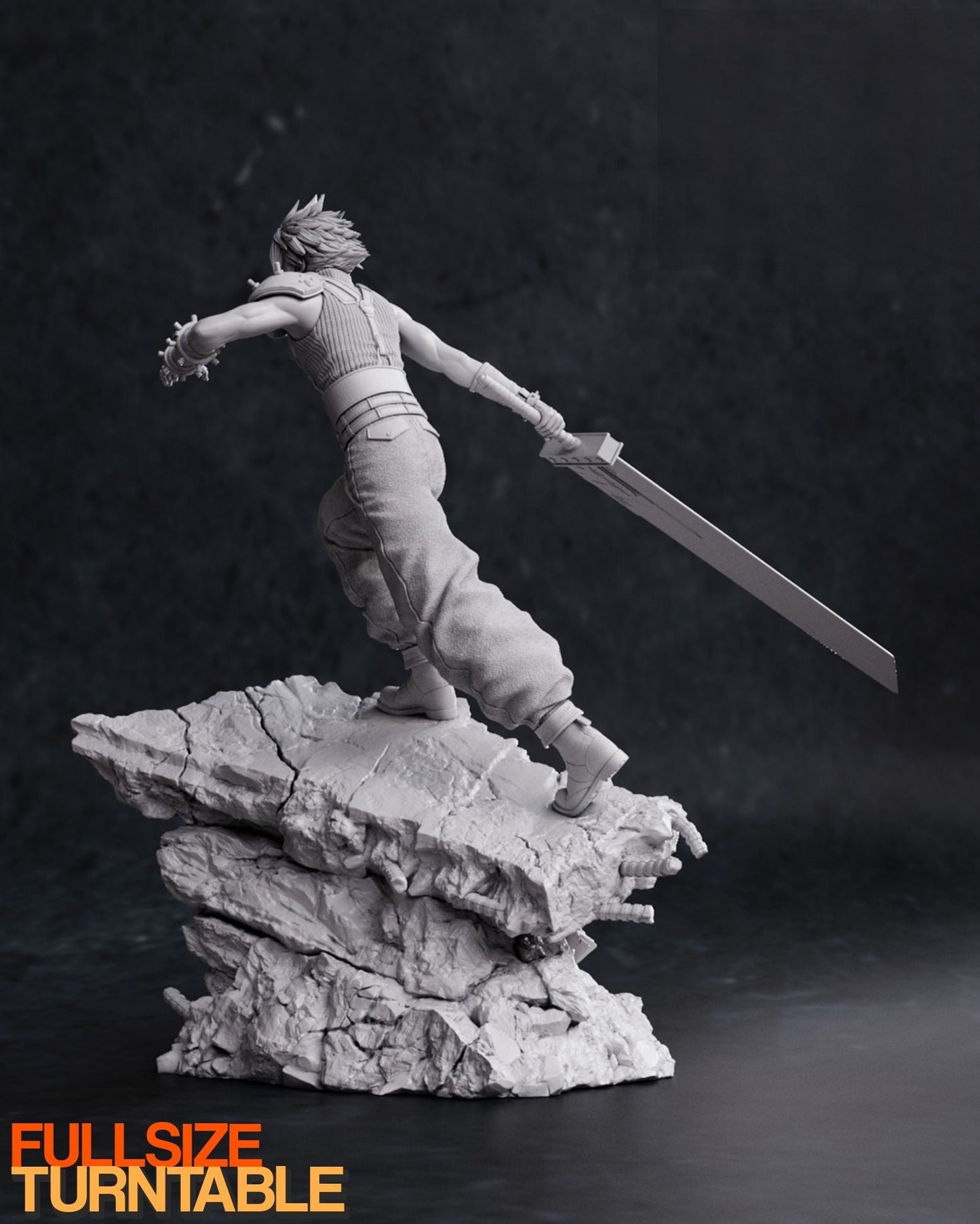 1230 Cloud - Final Fantasy - STL 3D Print Files