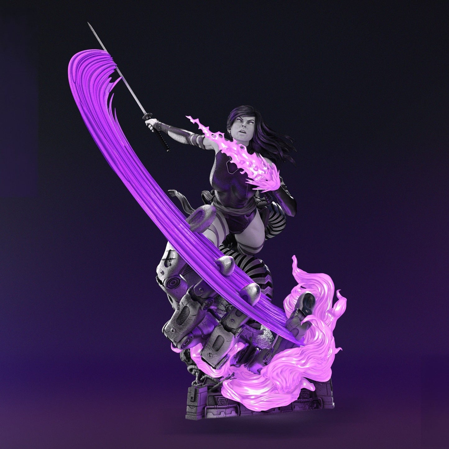 1588 Psylocke - X-men - STL 3D Print Files