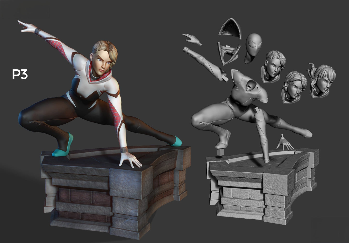 1378 Spider Gwen - MARVEL COMICS - STL 3D Print Files