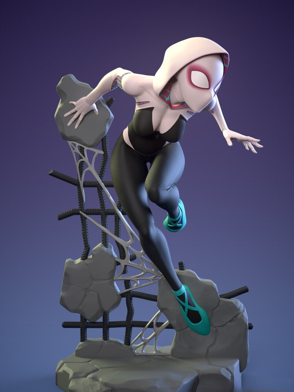 1515 Spider Venom Gwen NSFW - STL 3D Print Files