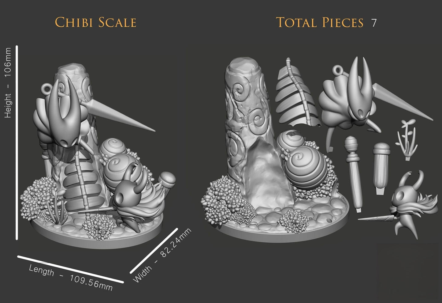 Hollow Knight Diorama - STL 3D Print Files