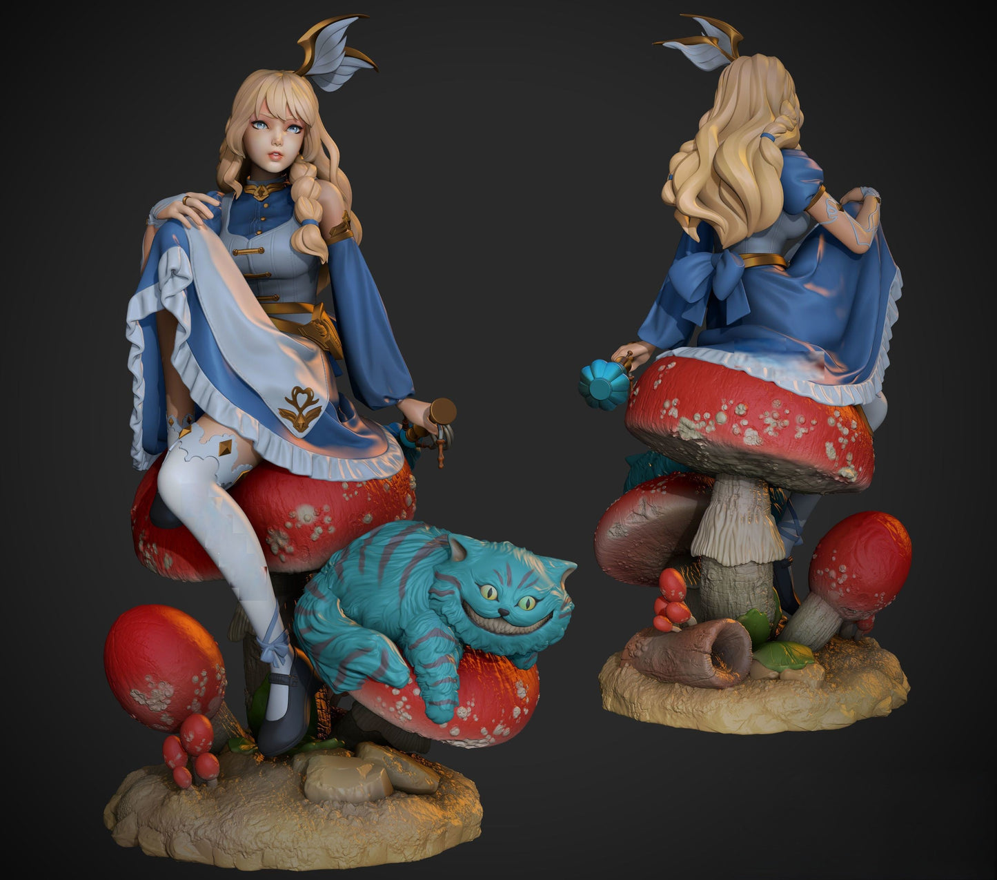 Alice in Wonderland - STL 3D Print Files