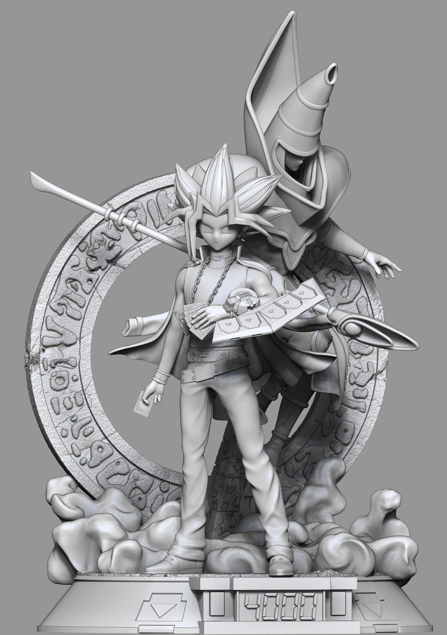 Yami Yugi And Dark Magician - STL 3D Print Files