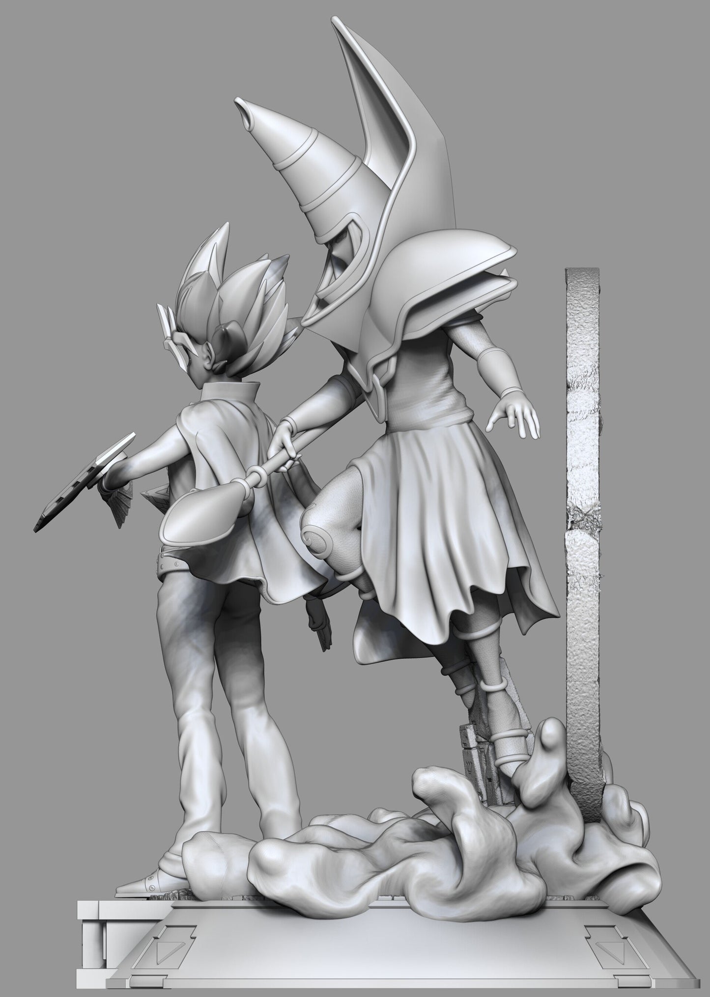 Yami Yugi And Dark Magician - STL 3D Print Files