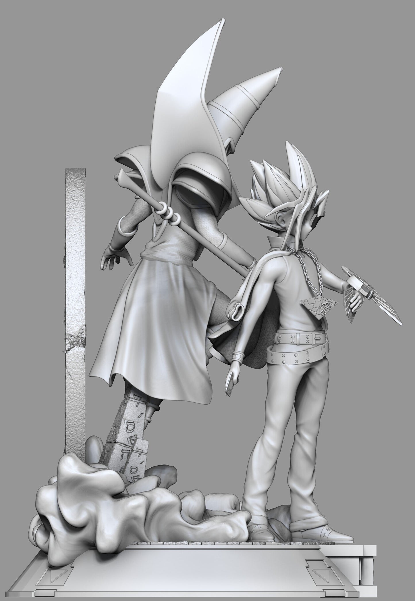 Yami Yugi And Dark Magician - STL 3D Print Files