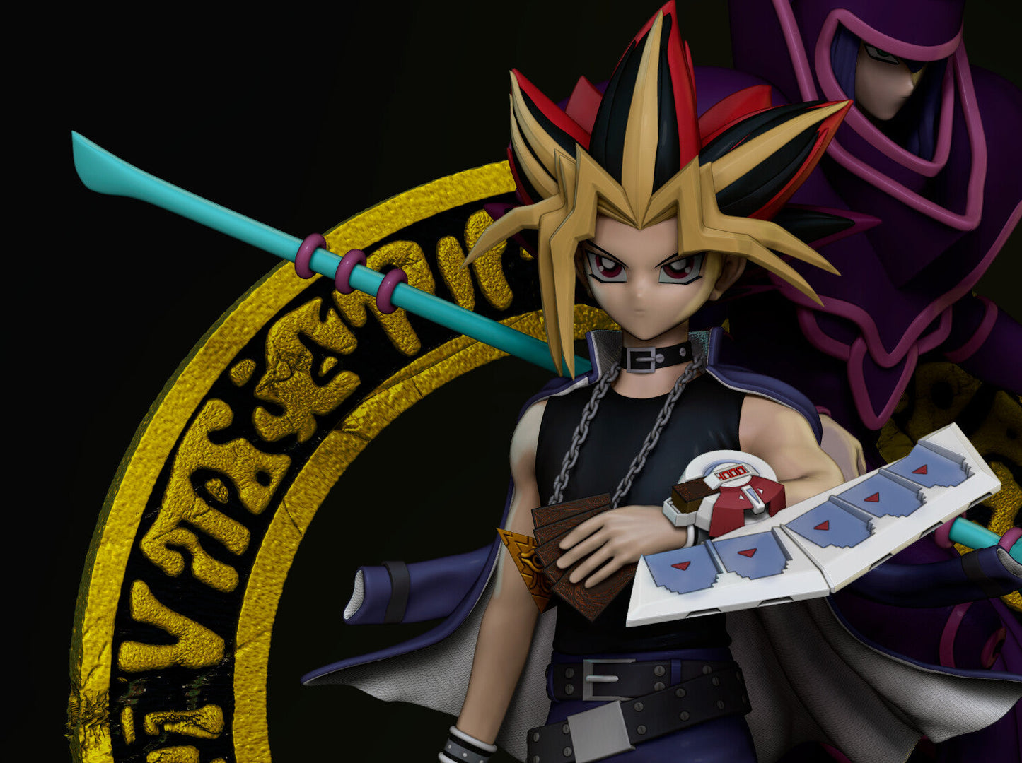 Yami Yugi And Dark Magician - STL 3D Print Files