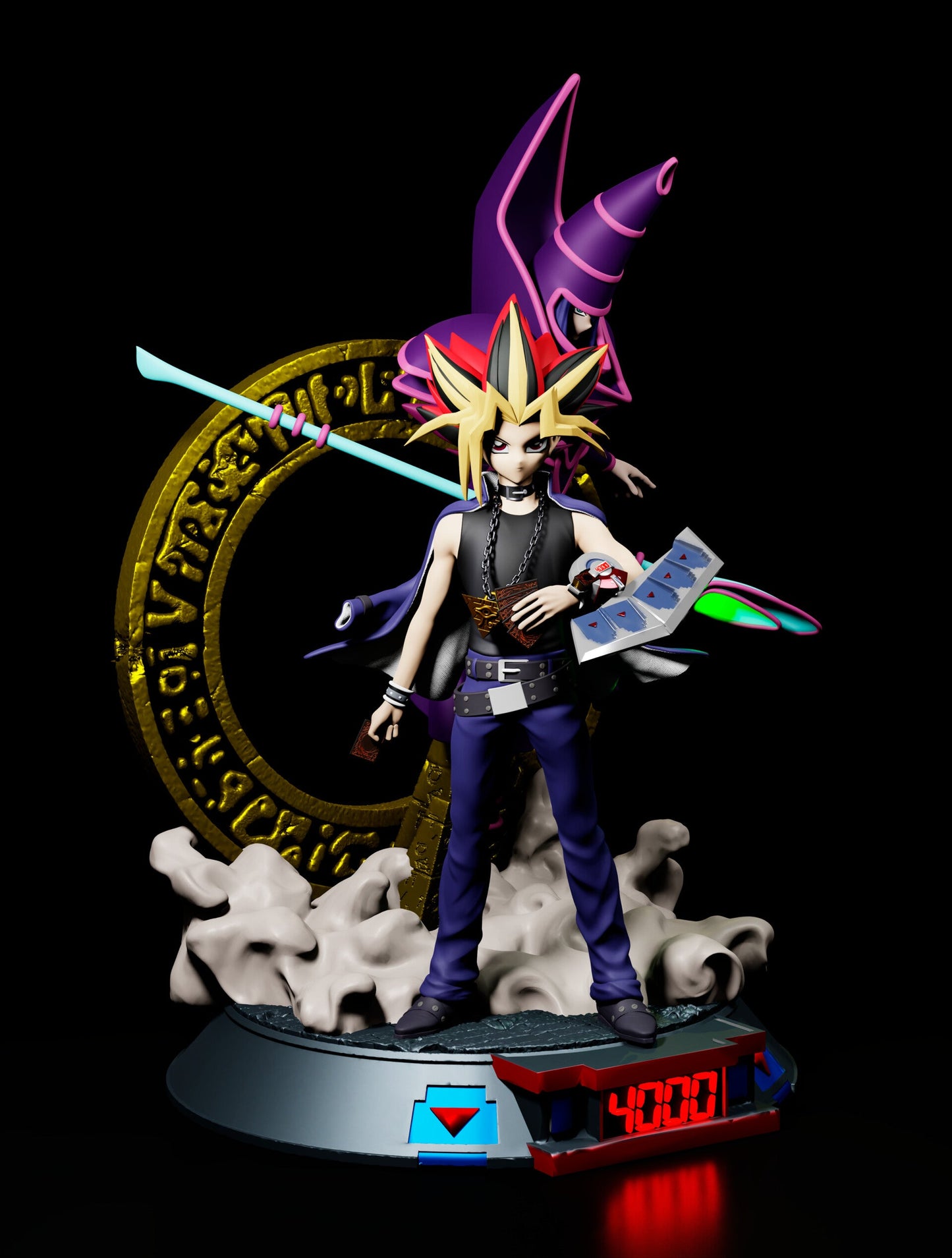 Yami Yugi And Dark Magician - STL 3D Print Files