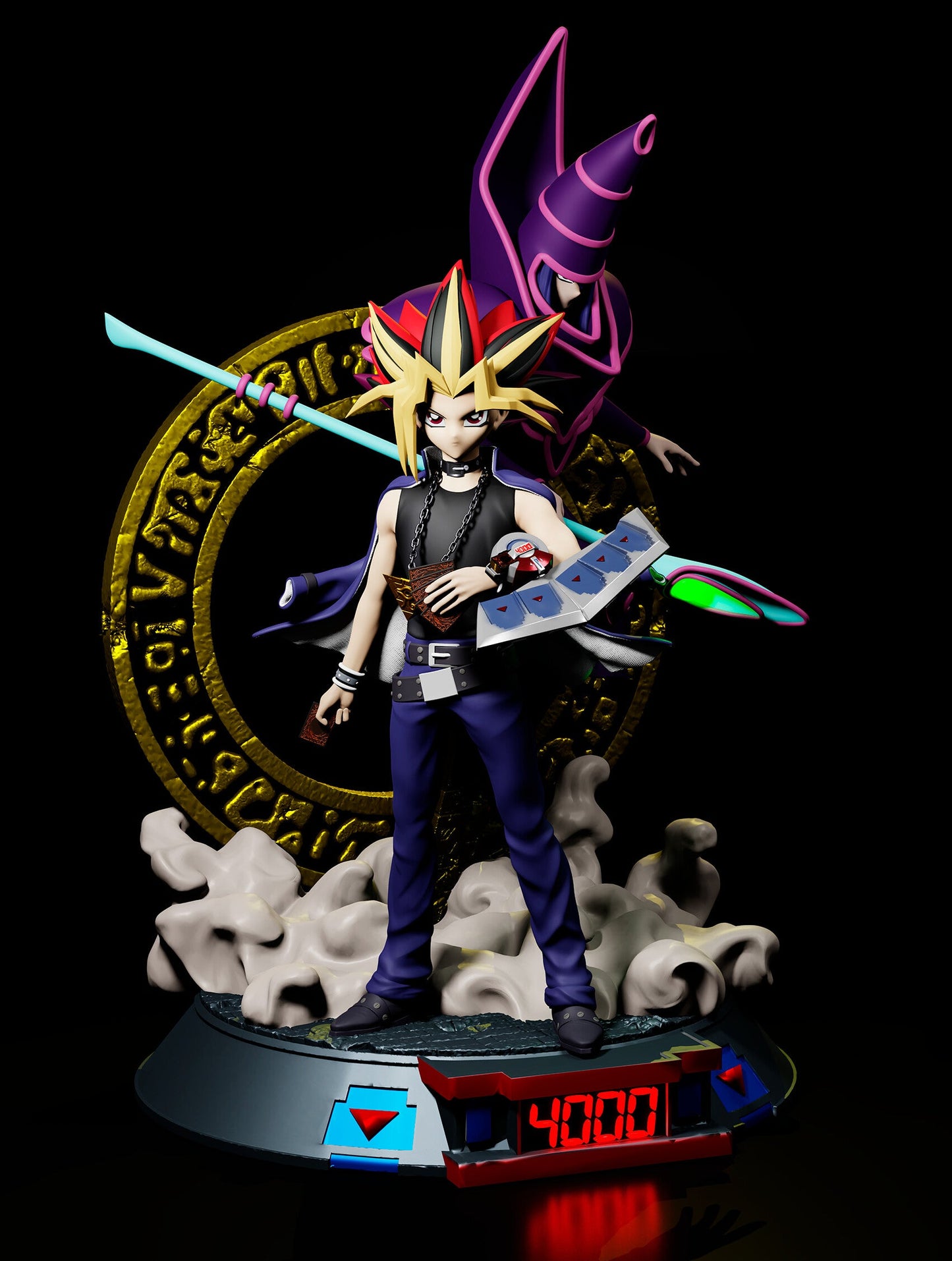 Yami Yugi And Dark Magician - STL 3D Print Files