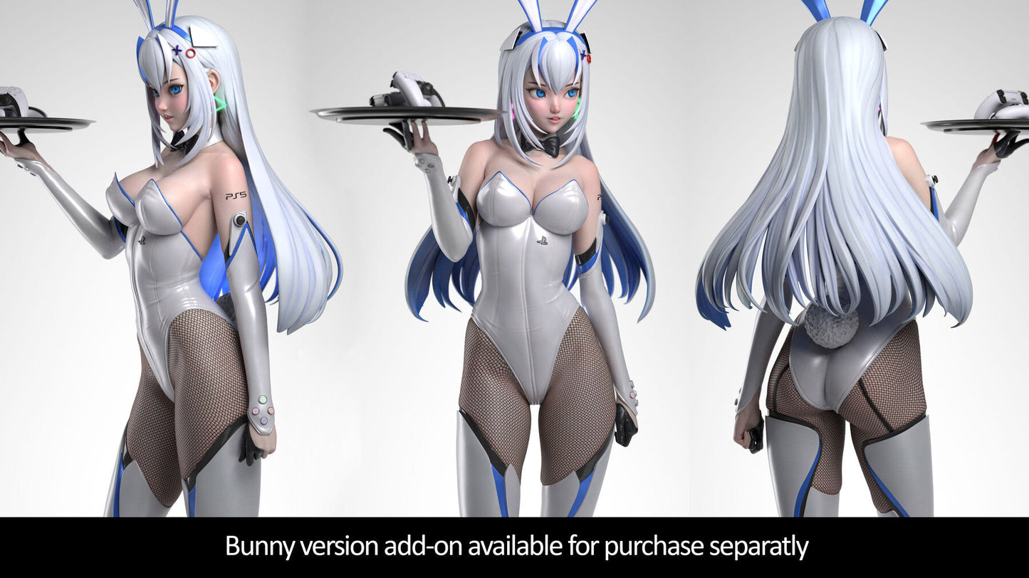 PS5 Chan and Bunny Statue  - STL 3D Print Files