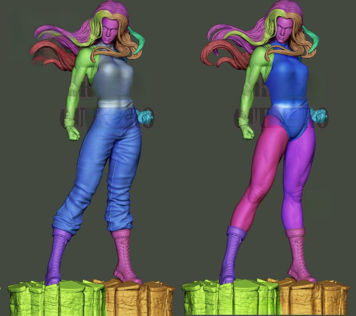 1438 She-Hulk - Marvel Comics - STL 3D Print Files