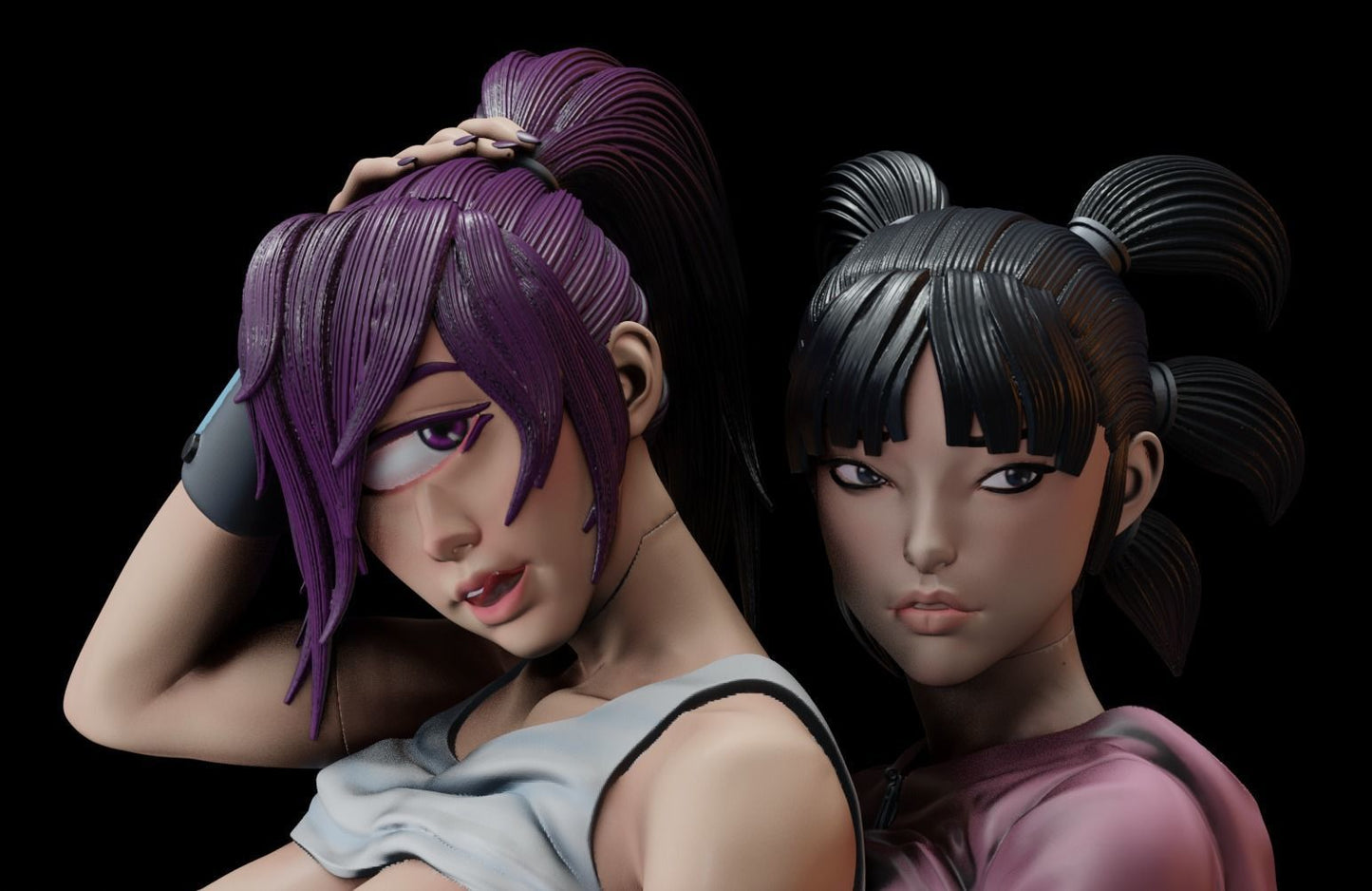 Leela and Amy NSFW - Futurama - STL 3D Print Files