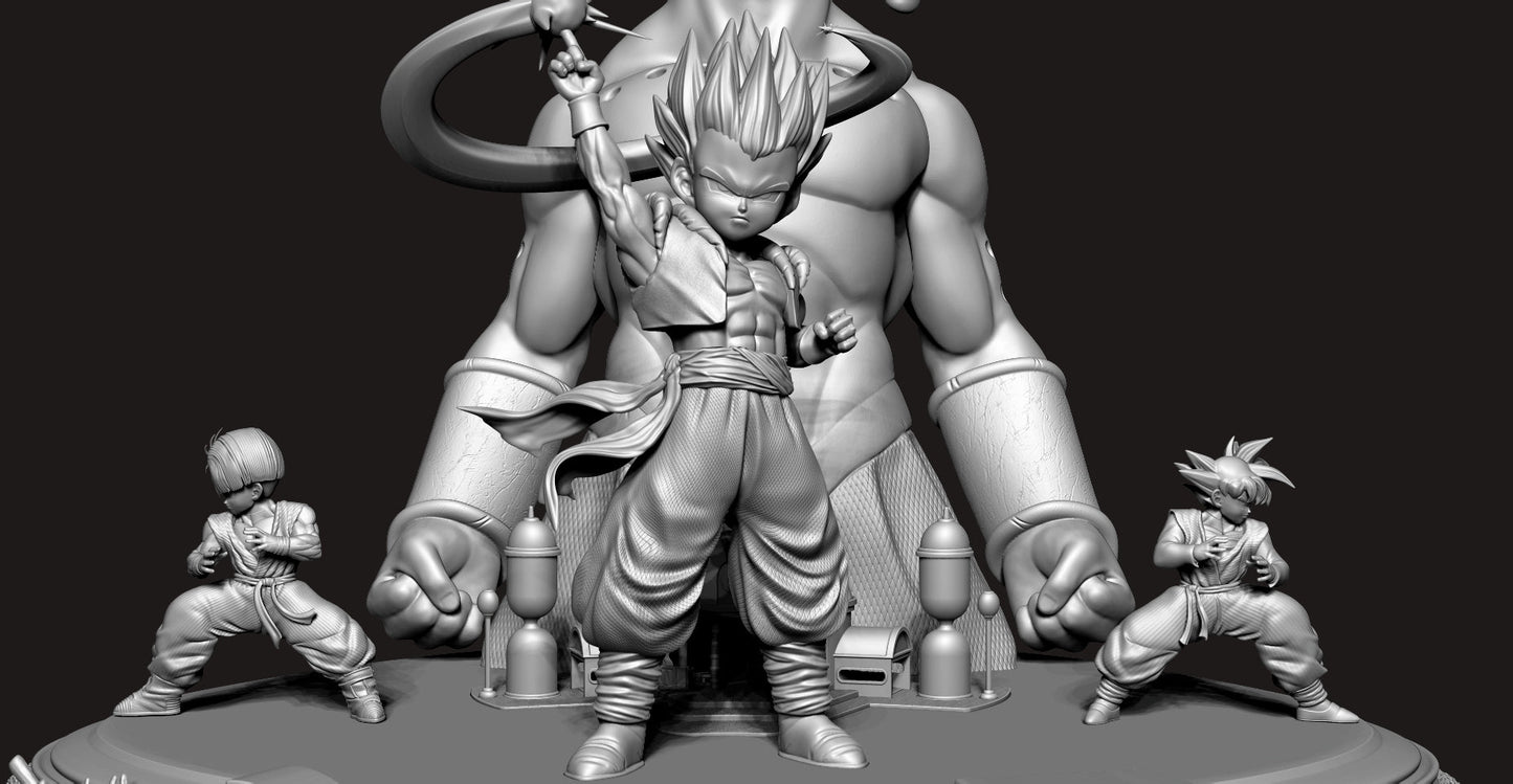 Gotenks Diorama - Dragon Ball Z - STL 3D Print Files