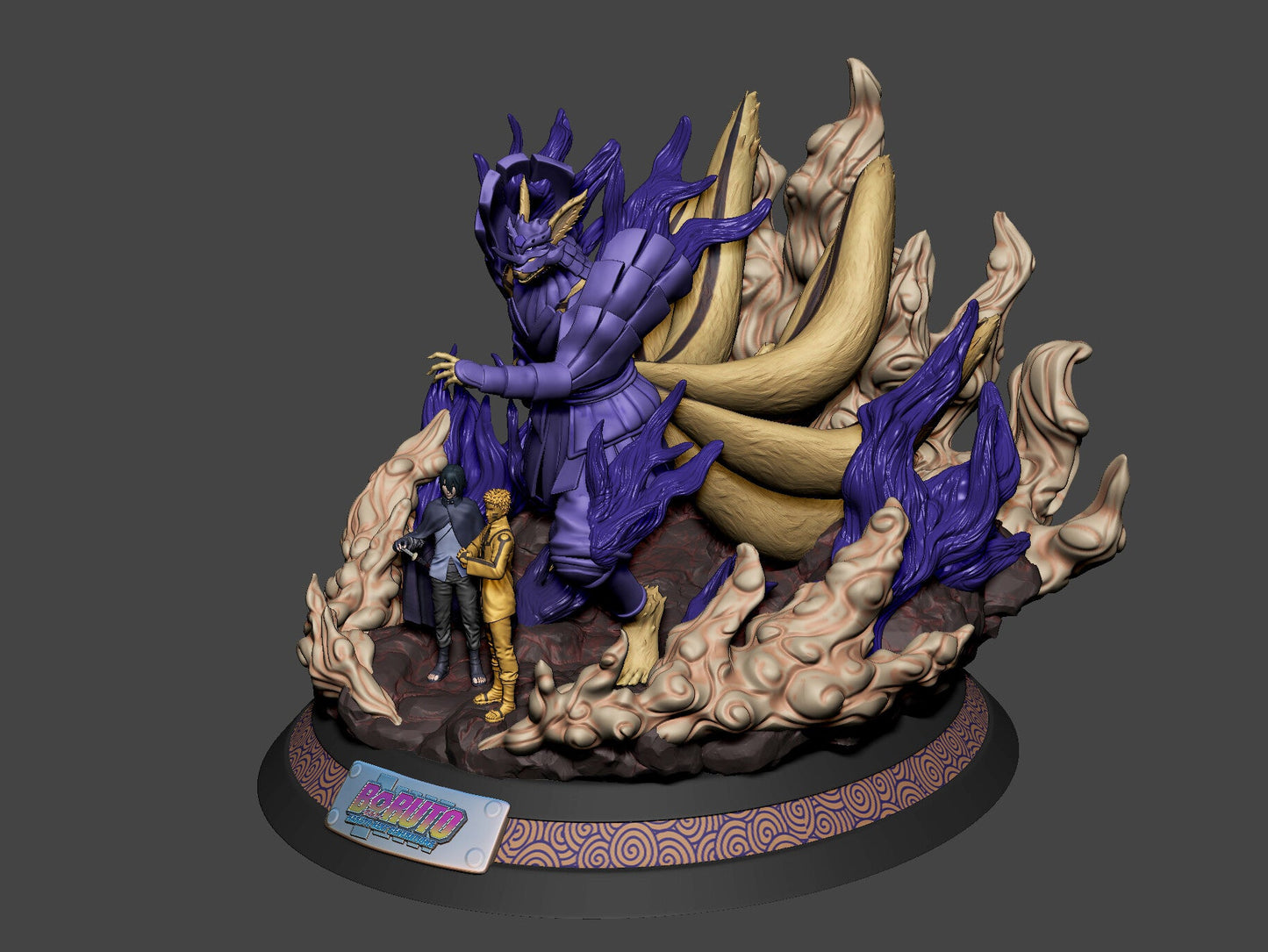 Kurama Naruto X Susanoo Sasuke - Naruto  - STL 3D Print Files