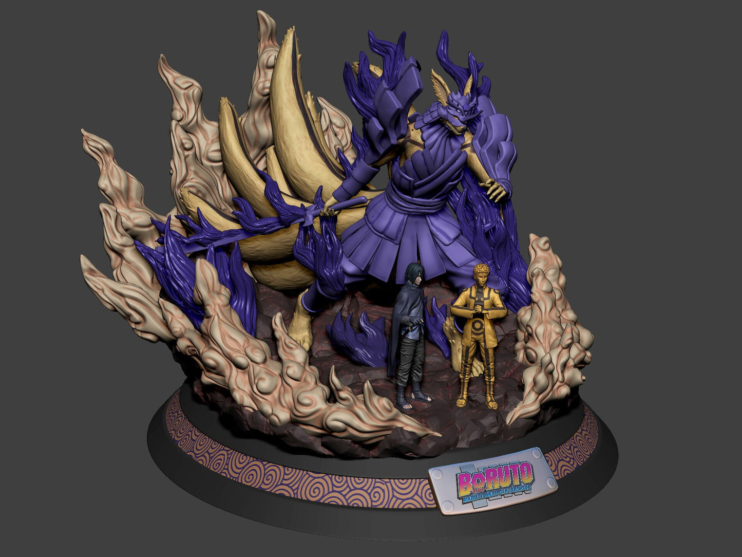 Kurama Naruto X Susanoo Sasuke - Naruto  - STL 3D Print Files