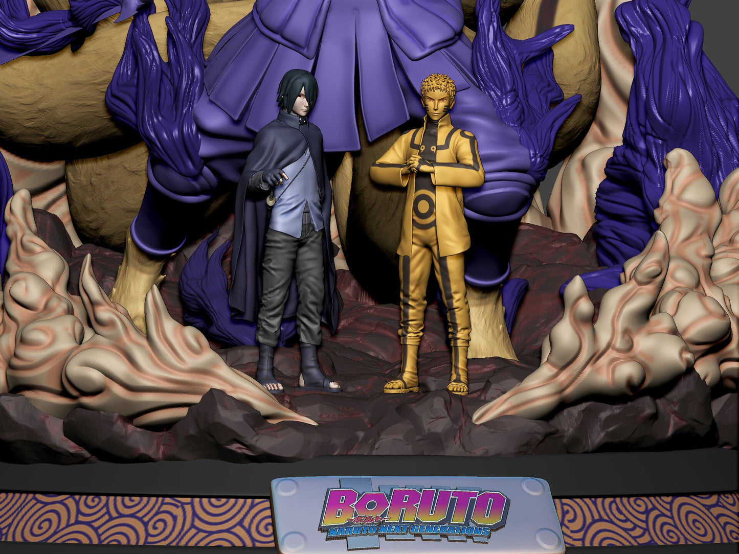 Kurama Naruto X Susanoo Sasuke - Naruto  - STL 3D Print Files