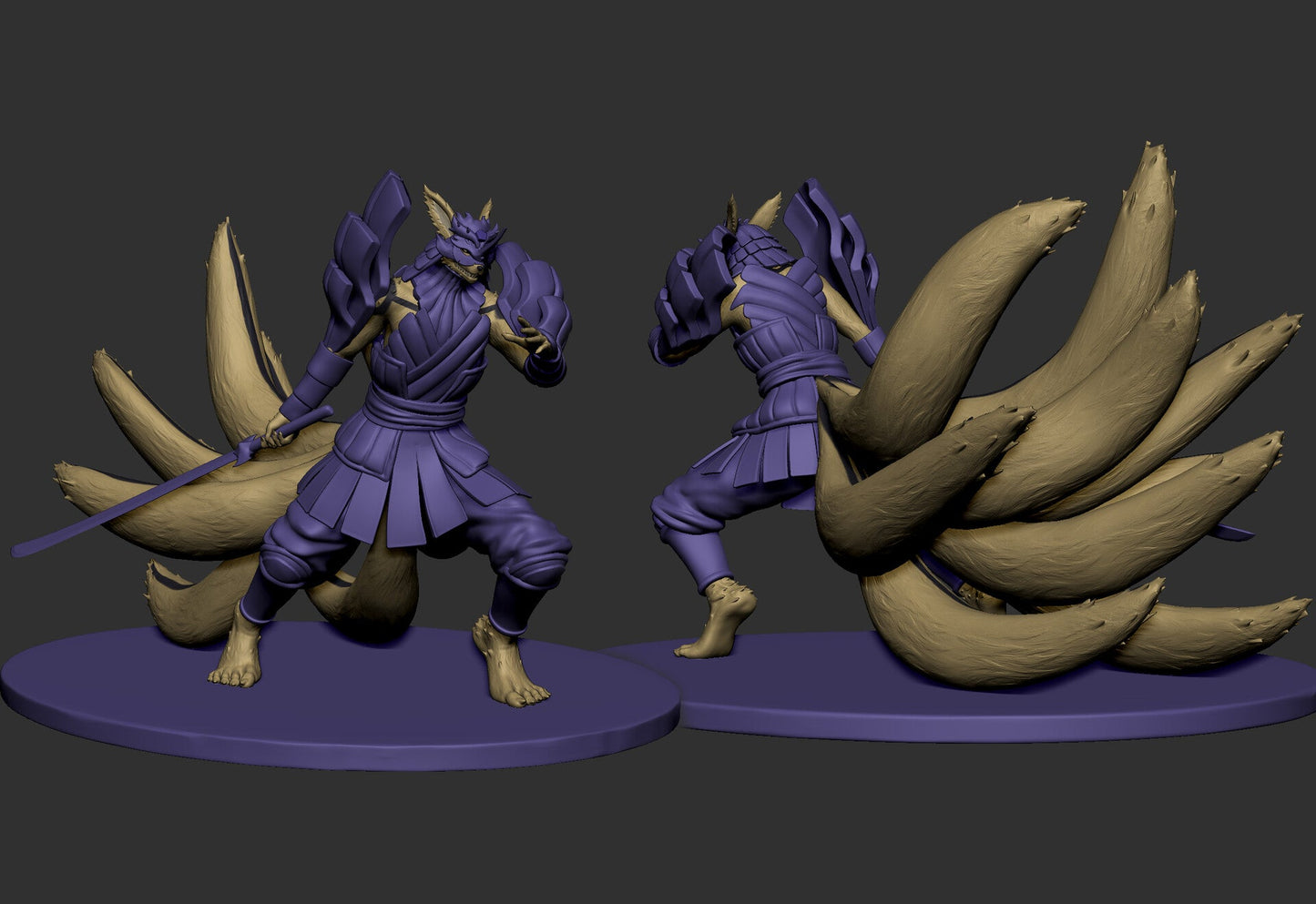 Kurama Naruto X Susanoo Sasuke - Naruto  - STL 3D Print Files