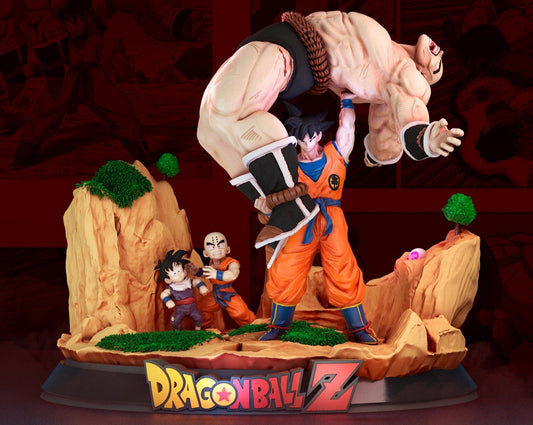 Goku VS Nappa Diorama - Dragon ball  - STL 3D Print Files