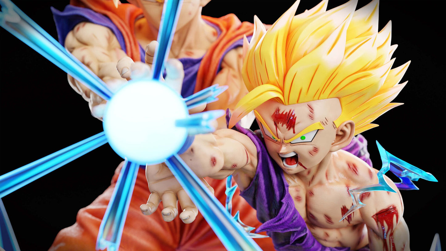 Goku And Gohan Kamehameha - Dragon Ball Z - STL 3D Print Files