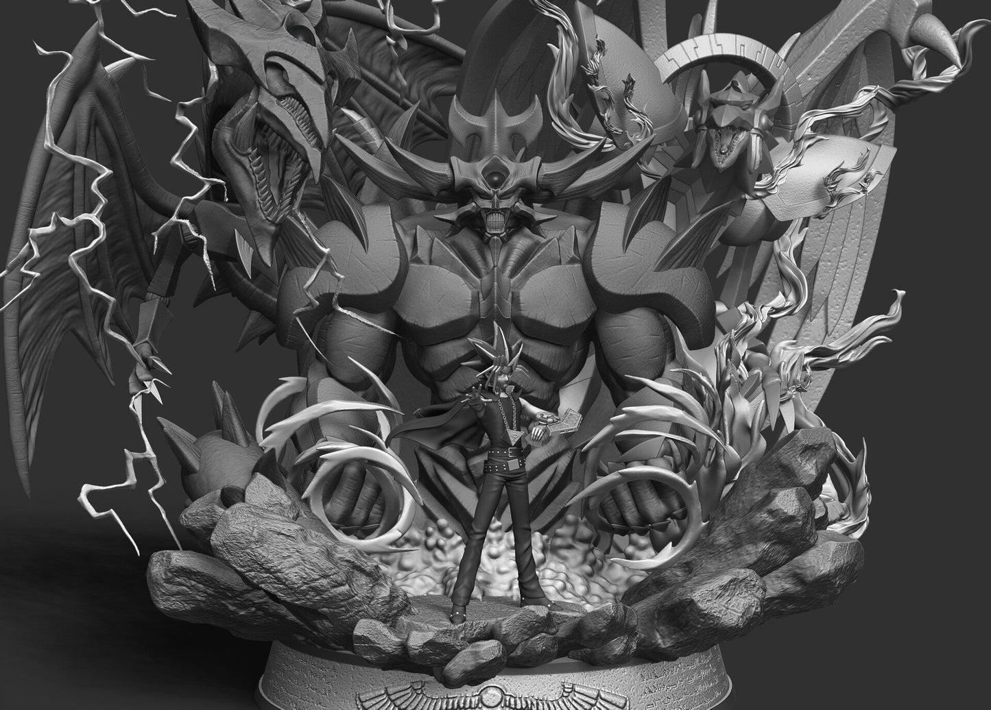 Yugi And Three Legendary Gods - STL 3D Print Files