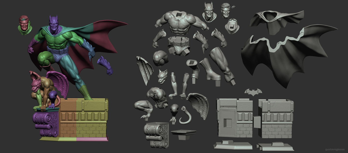 2048 Batman Classic - STL 3D Print Files