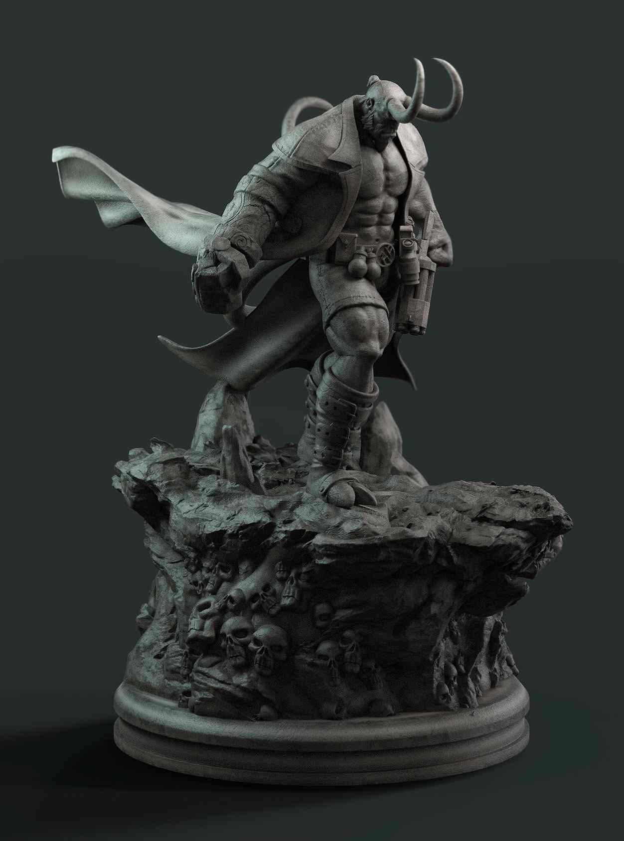 1825 Hellboy - STL 3D Print Files