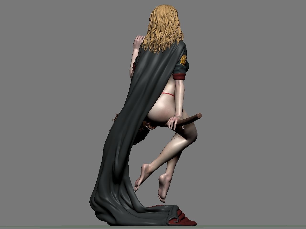 Hermione Adult on the Broomstick - Harry Potter - STL 3D Print Files