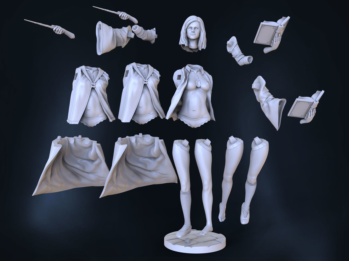 HERMIONE GRANGER NSFW - Harry Potter - STL 3D Print Files