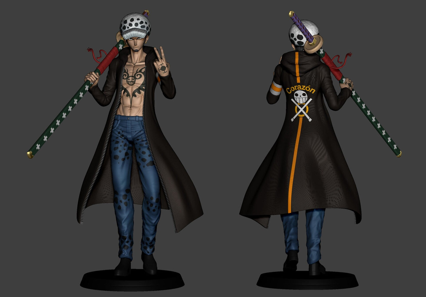 Trafalgar D. Water Law - One Piece - STL 3D Print Files