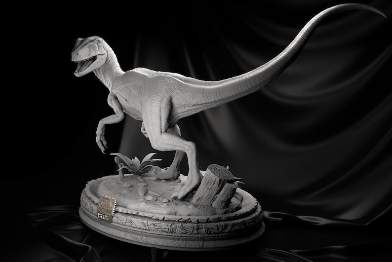 Blue Velociraptor - Jurassic World - STL 3D Print Files