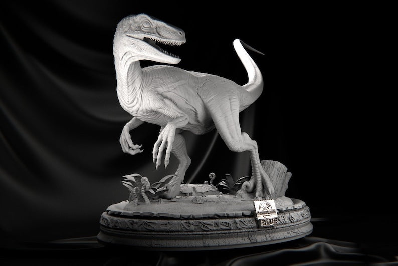 Blue Velociraptor - Jurassic World - STL 3D Print Files