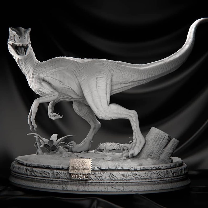 Blue Velociraptor - Jurassic World - STL 3D Print Files