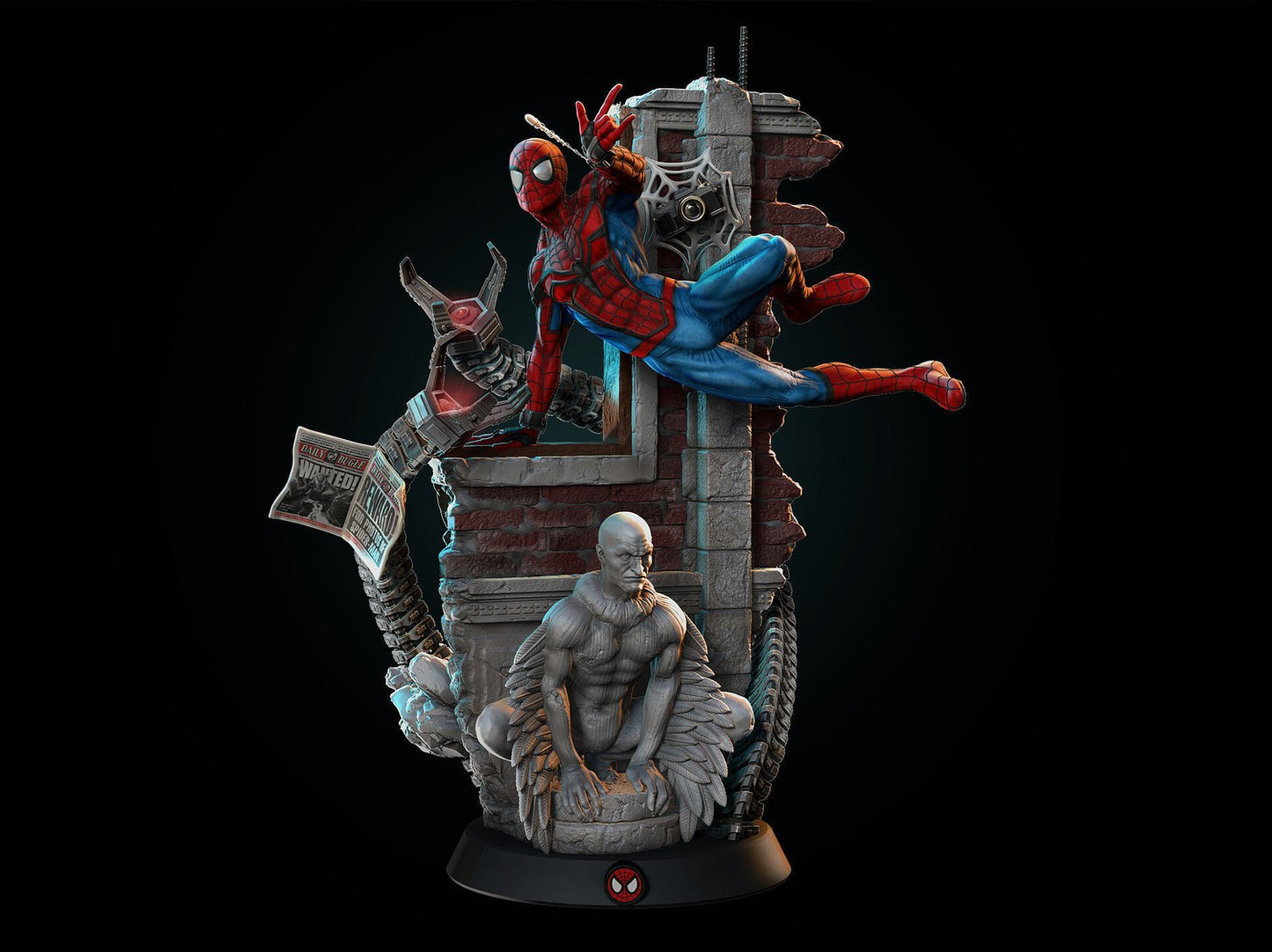 Classic Spider-man Diorama - Marvel Comics  - STL 3D Print Files