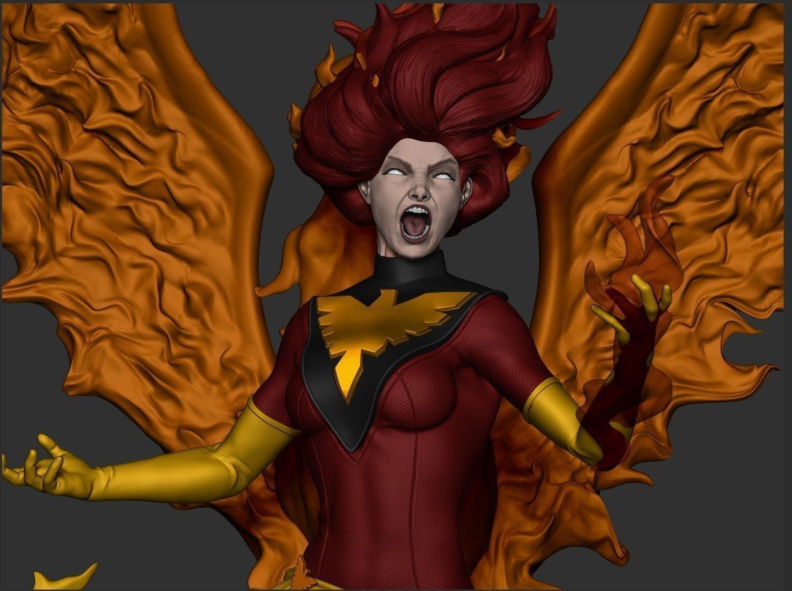 Jean Grey and Dark Phoenix - X-men - STL 3D Print Files