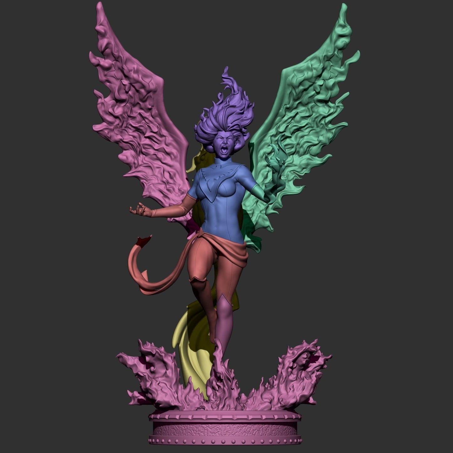 Jean Grey and Dark Phoenix - X-men - STL 3D Print Files