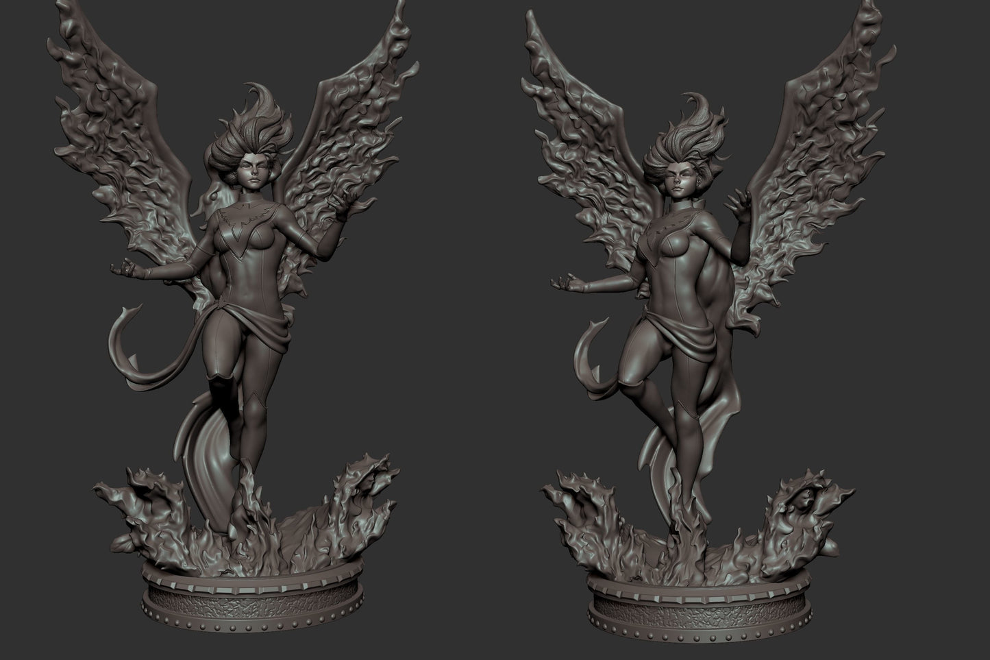 Jean Grey and Dark Phoenix - X-men - STL 3D Print Files