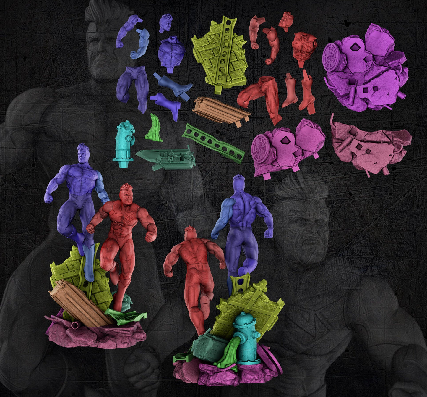 SUPERMAN RED AND BLUE - DC COMICS - STL 3D Print Files