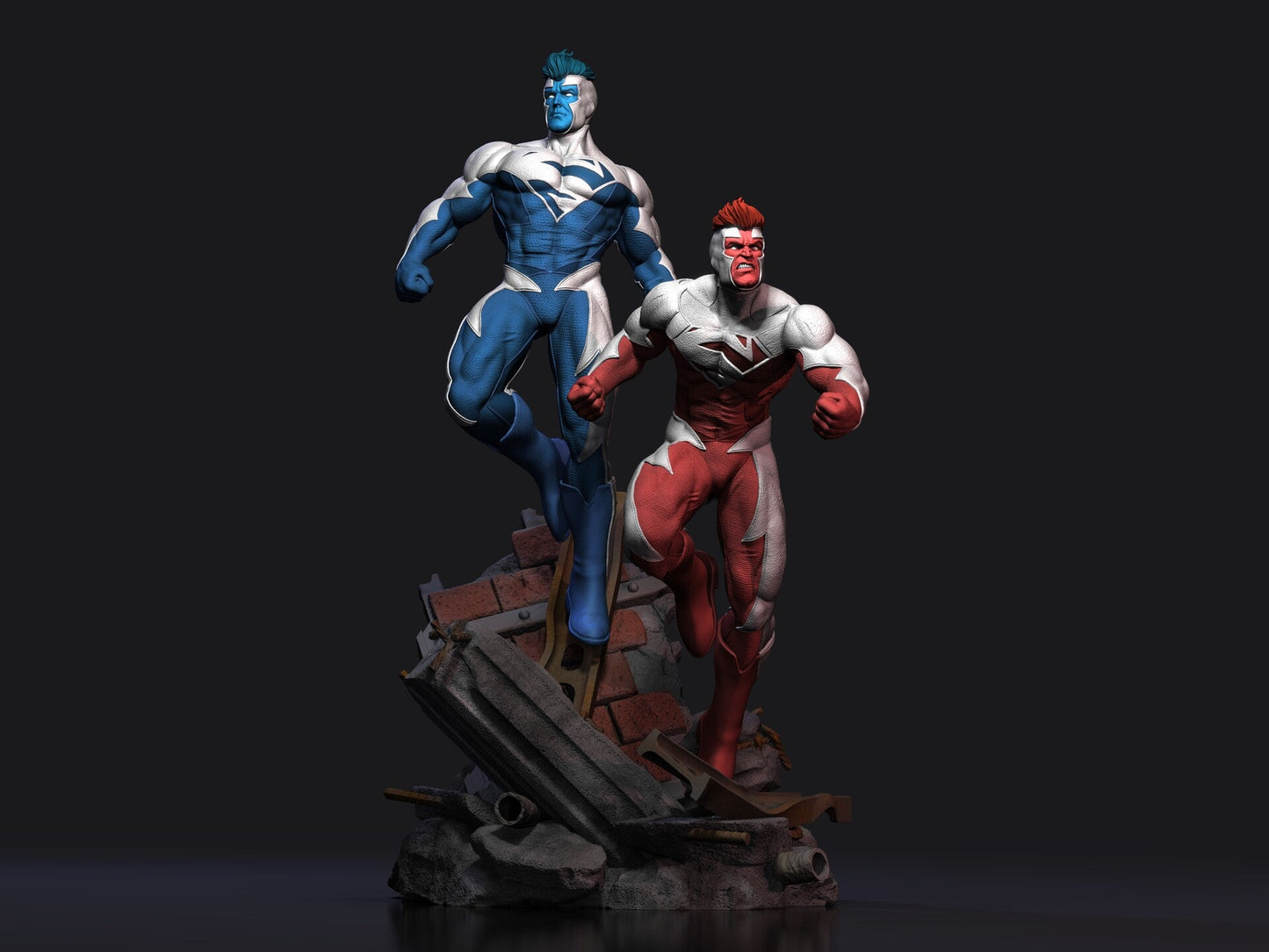 SUPERMAN RED AND BLUE - DC COMICS - STL 3D Print Files