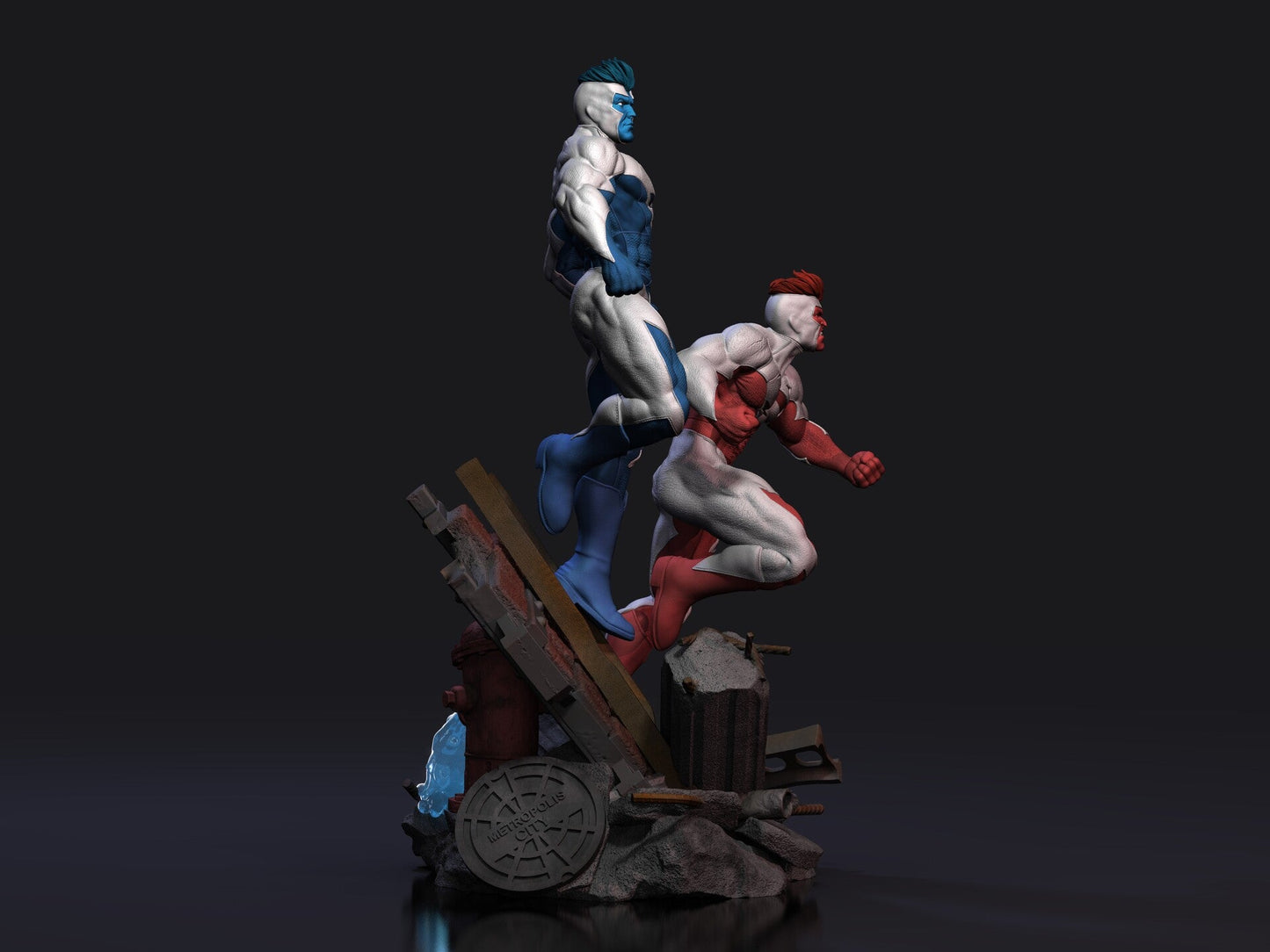 SUPERMAN RED AND BLUE - DC COMICS - STL 3D Print Files