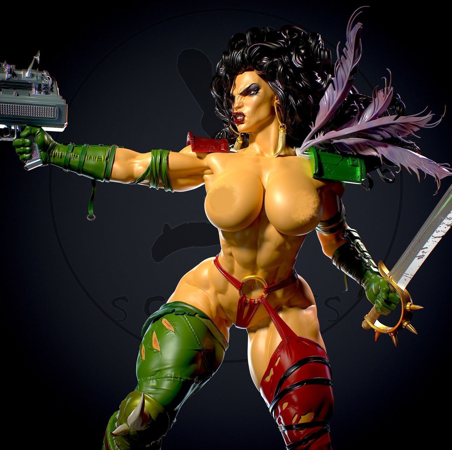 Julie NSFW - Heavy Metal 2000 - STL 3D Print Files