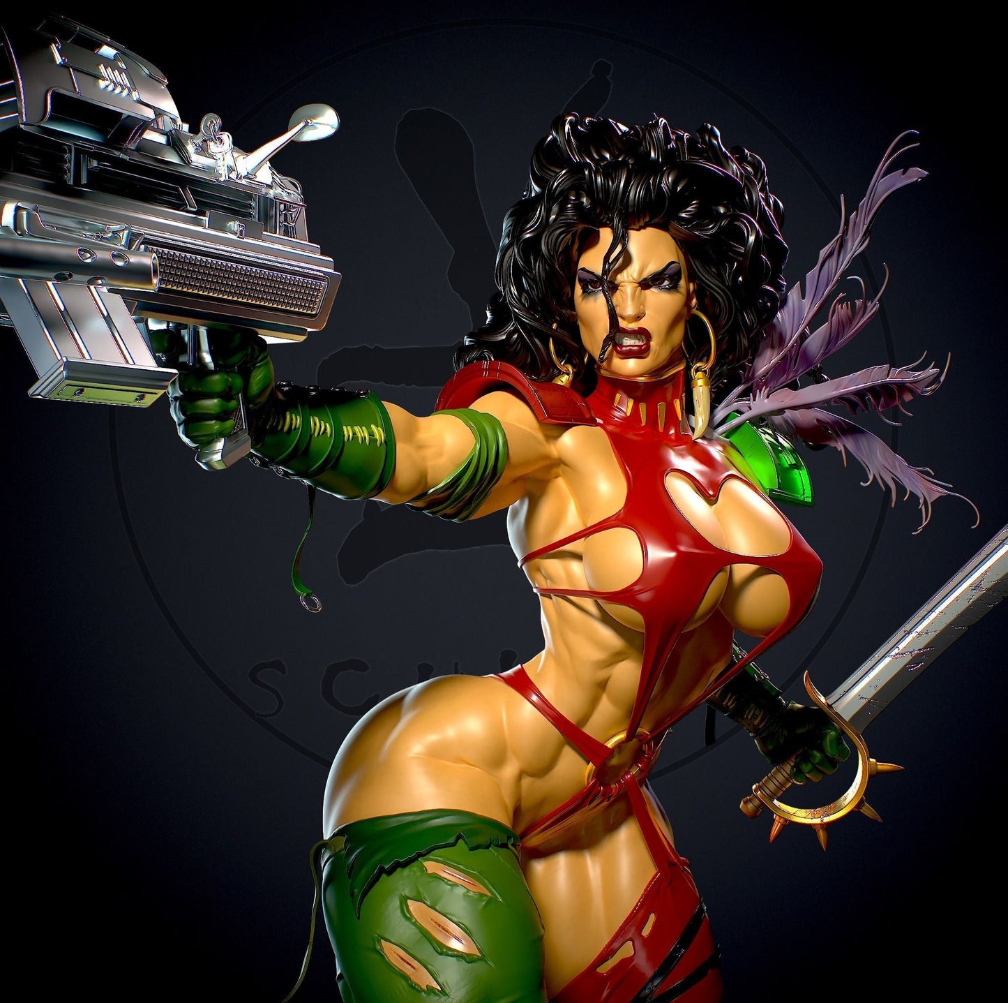 Julie NSFW - Heavy Metal 2000 - STL 3D Print Files