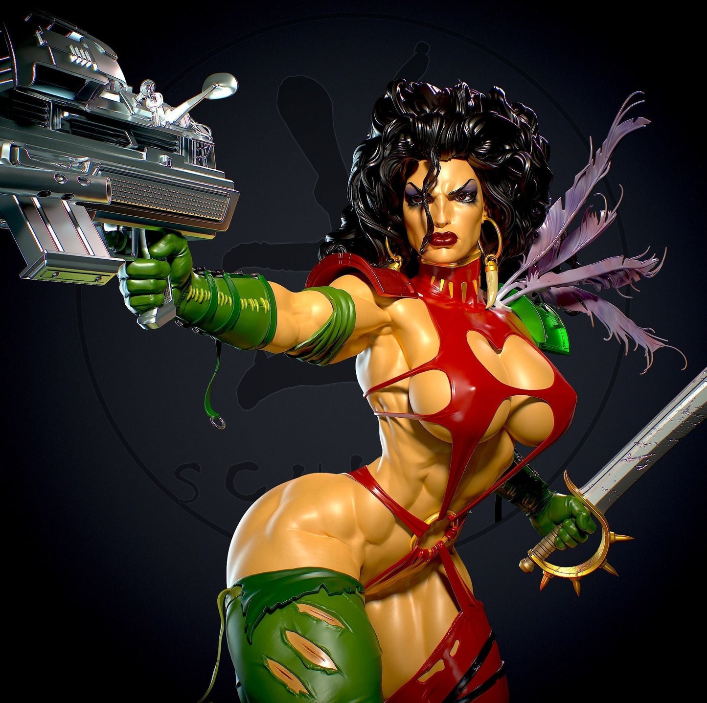 Julie NSFW - Heavy Metal 2000 - STL 3D Print Files