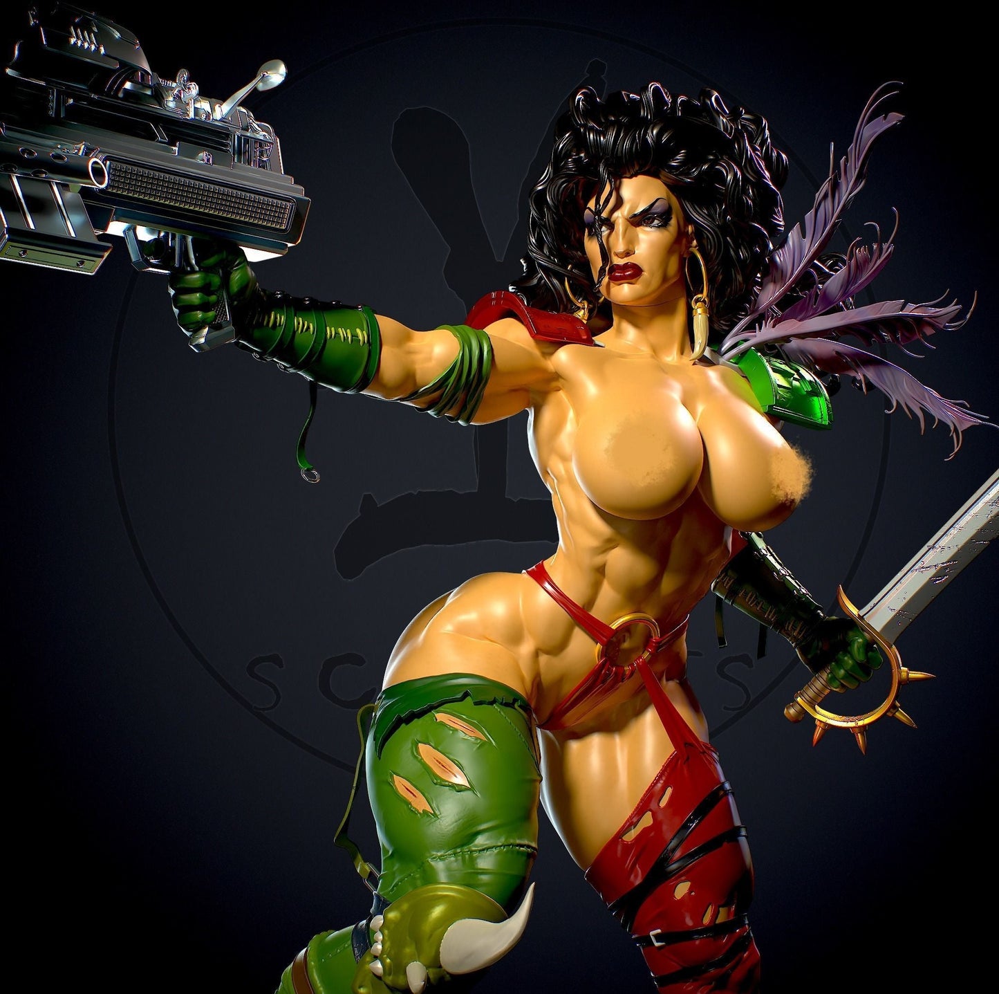 Julie NSFW - Heavy Metal 2000 - STL 3D Print Files