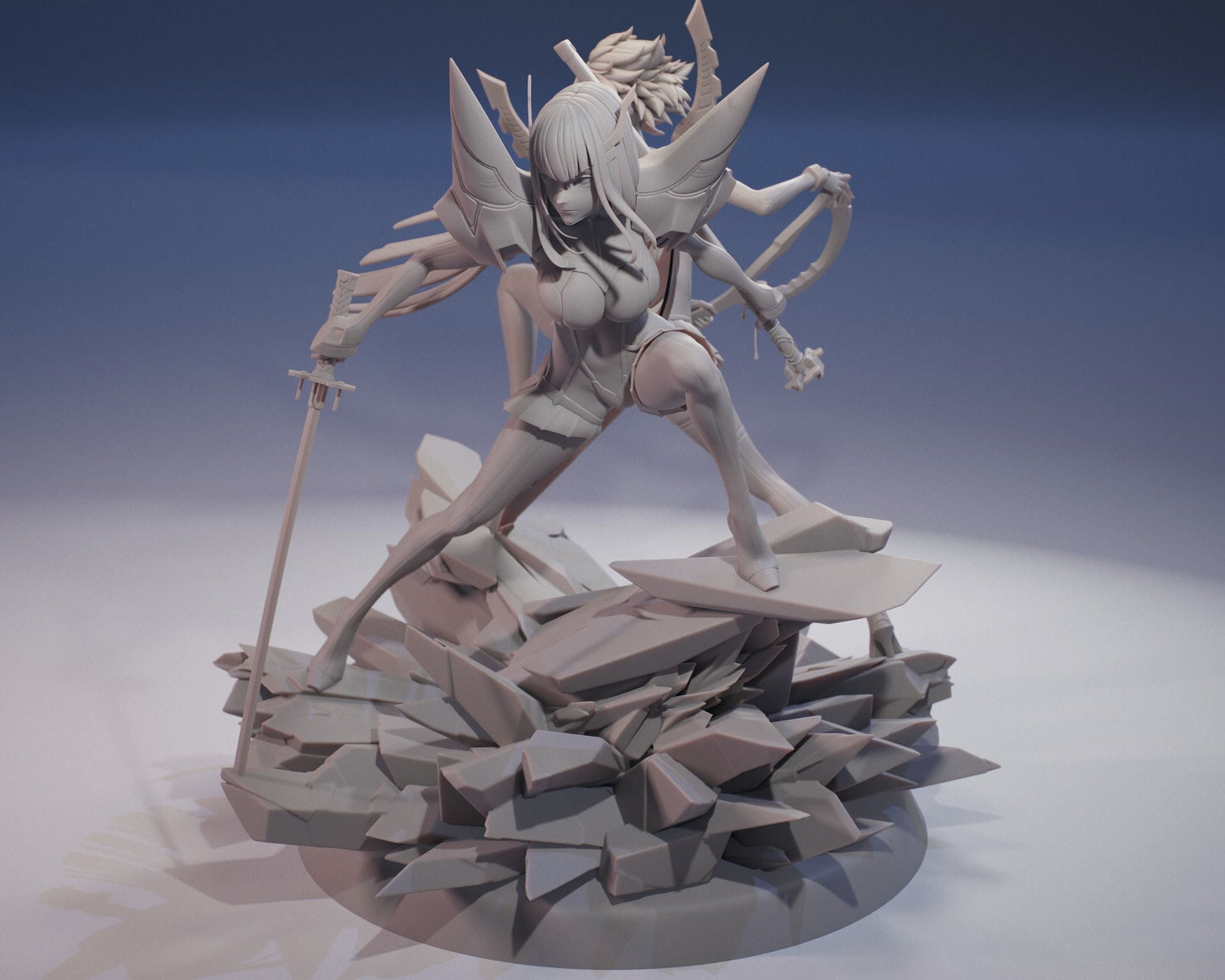 Satsuki and Ryuko - Kill la Kill - STL 3D Print Files