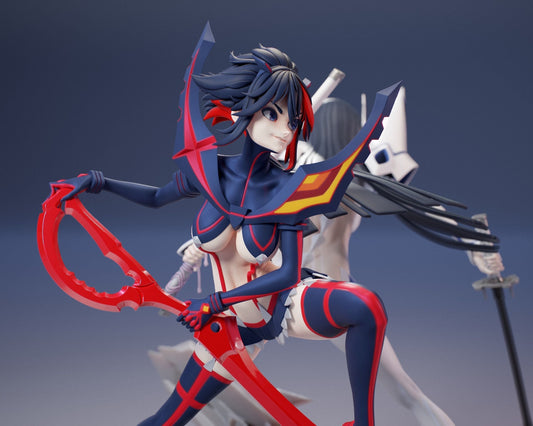 Satsuki and Ryuko - Kill la Kill - STL 3D Print Files