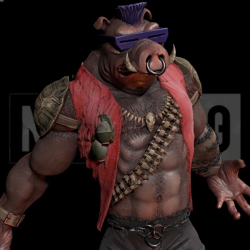 Rocksteady and Bebop - TMNT - STL 3D Print Files