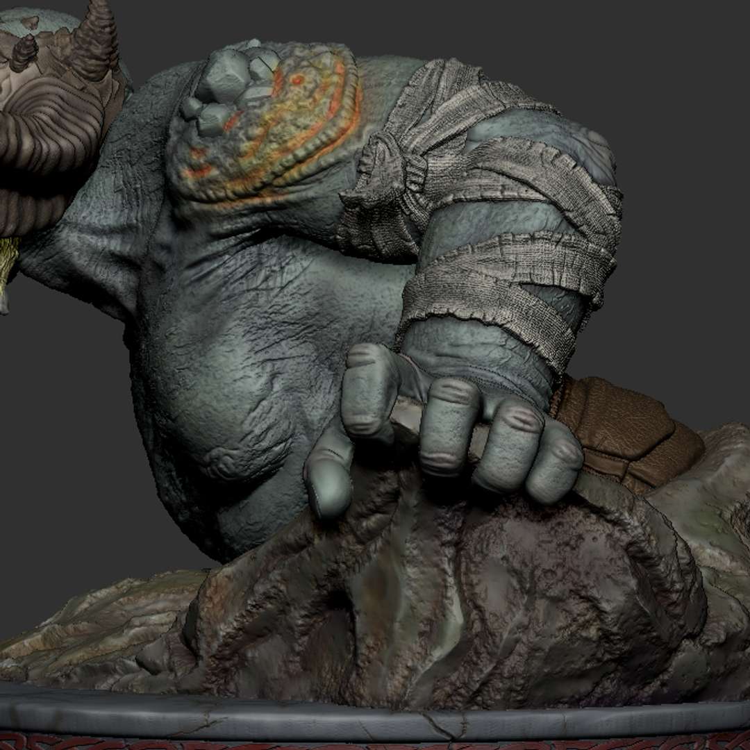 Kratos VS Troll - God of War Diorama - STL 3D Print Files