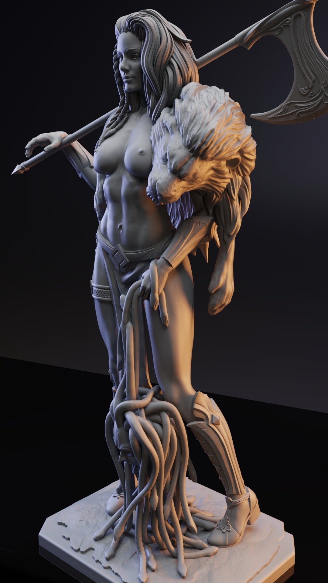 Lady Warrior NSFW  - STL 3D Print Files