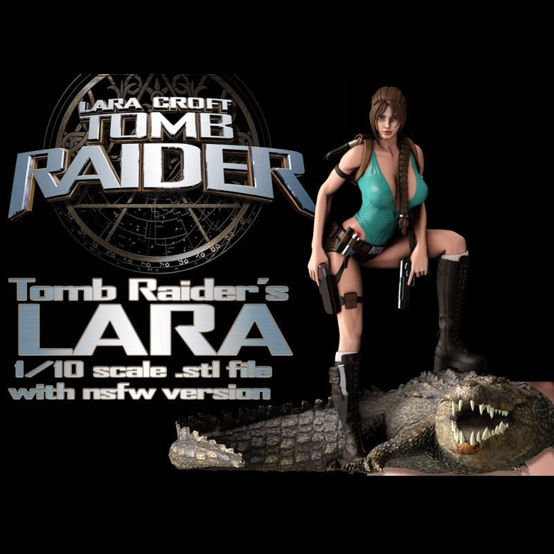 1258 Lara Croft NSFW - Tomb Raider - STL 3D Print Files